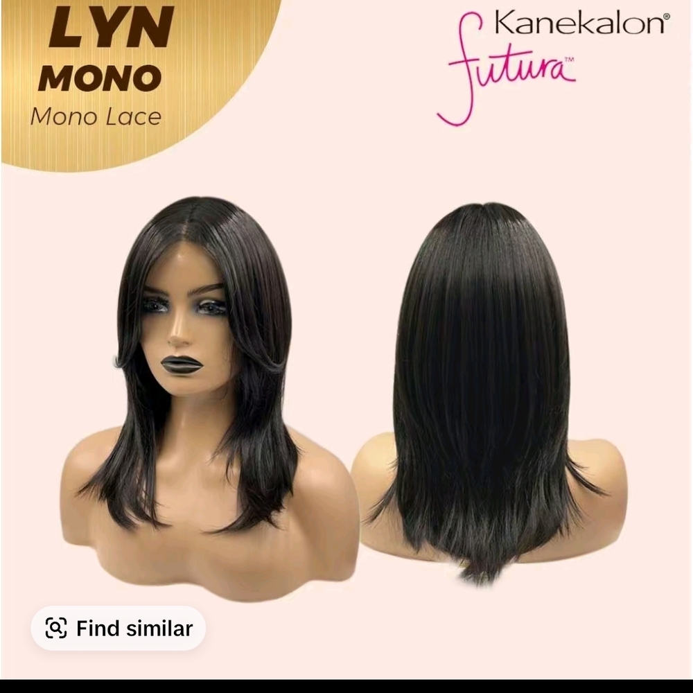 LYN MONO Black Wig